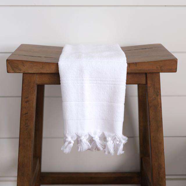 White Terry-back Turkish - Hand Towel The Cozy Throw 